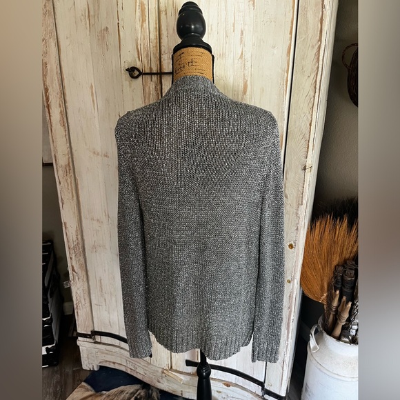 J. Crew metallic silver gray cardigan - Picture 5 of 6